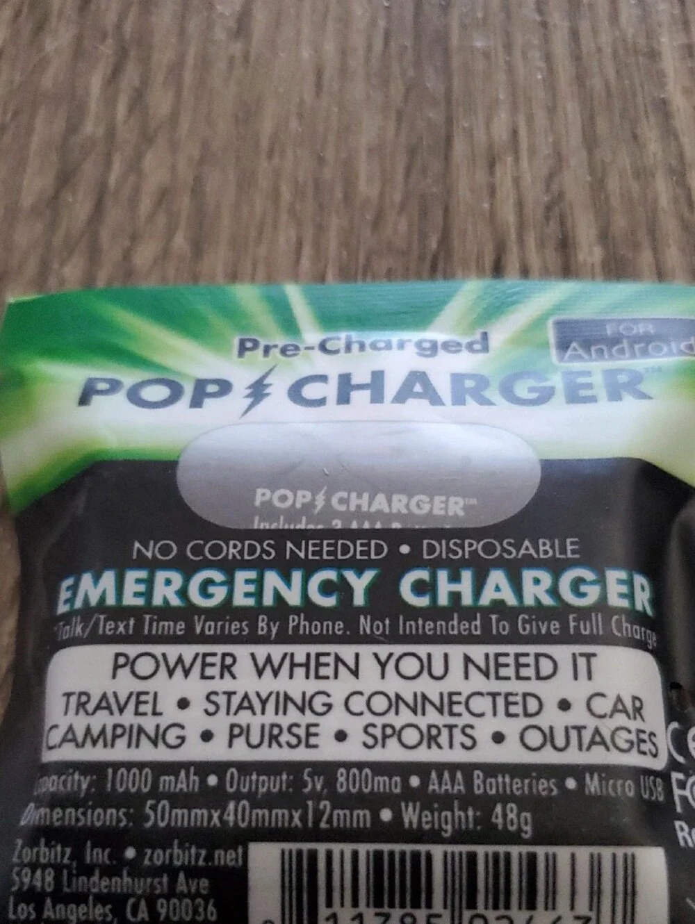 🌀Emergency Pre-Charged Disposable Charger